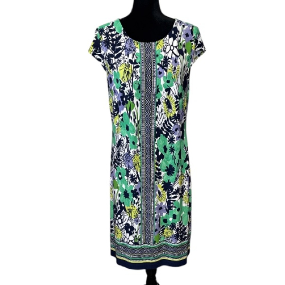 🌹Dress Barn - Floral Print Cap Sleeve Dress. Size Medium
